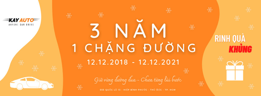 KayAuto chào đón Sinh nhật 3 tuổi